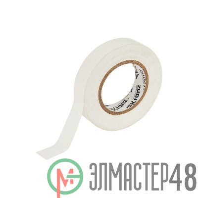 Изолента ПВХ 0.13х15мм 25м бел. (уп.5шт) Kranz KR-09-2101