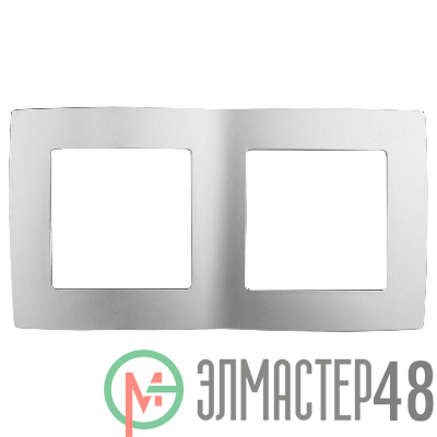 Рамка 2-м 12-5002-03 алюм. ЭРА Б0014753