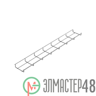 Лоток проволочный 100х35 L3000 сталь 4мм PL35-100-3000 оцинк. КМ LO0650