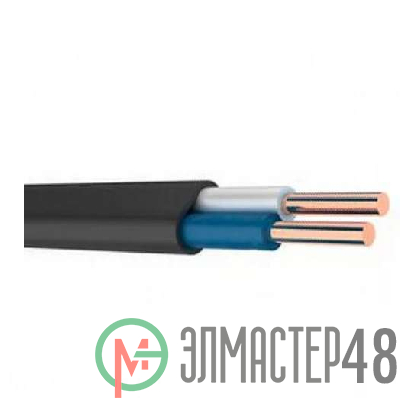 Кабель ВВГнг(А) 2х4 плоский Ч (м) АЛЬФАКАБЕЛЬ 656726