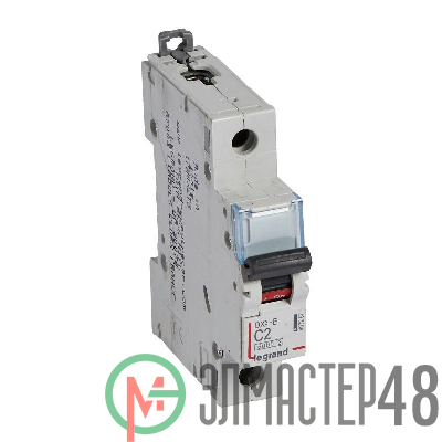 Выключатель автоматический модульный 1п C 2А 6кА DX3-E 6000 1мод. 230/400В Leg 407257