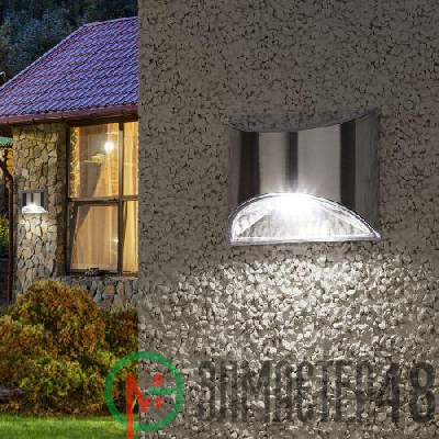 Подсветка фасадная ERAFS024-38 Хром 4LED 7лм солнечная батарея ЭРА Б0044251