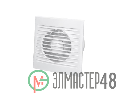 Вентилятор вытяжной осевой 100мм бел. с вытяжным клапаном TOKOV ELECTRIC TKE-VVO-100-OK