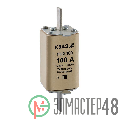 Вставка плавкая ПН2 100 80А У3 КЭАЗ 110873
