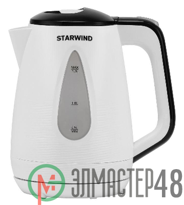 Чайник электрический SKP3213 1.7л 2200Вт бел./черн. (корпус пластик) STARWIND 1416522