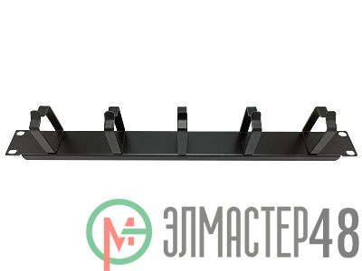 Органайзер кабельный 19дюйм 1U 5 колец черн. TOKOV ELECTRIC TKE-CM-1U-5PR