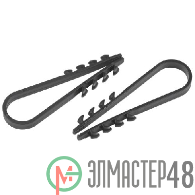 Дюбель-хомут 5-10мм для круглого кабеля NO-224-559 черн. (уп.10шт) Эра Б0066283