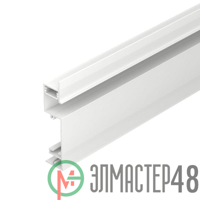 Профиль PLINTUS-H73-F-2000 WHITE L2000 алюм. Arlight 043592