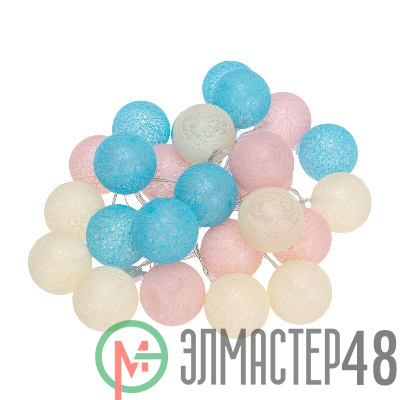 Фонарики тайские Перламутр 5м 25LED тепл. бел. питание USB прозр. ПВХ Neon-Night 304-010