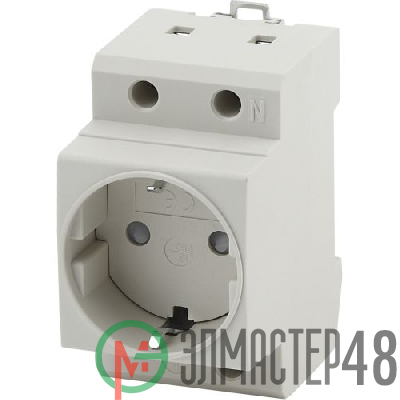 Розетка на DIN-рейку PRO MRD10-16-E 16А с заземлением Эра Б0057482