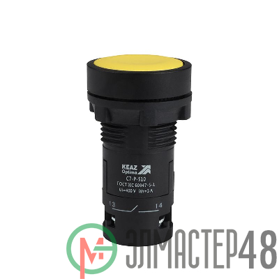 Кнопка OptiSignal Compact D22 С7-P-510 желт. 1НО XB7NA51 КЭАЗ 362034