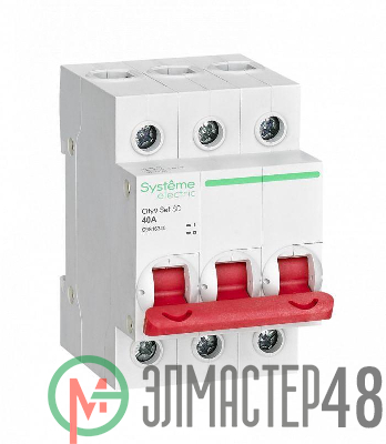Выключатель нагрузки (ВН) 3P 40А 400В City9 Set SE C9S16340