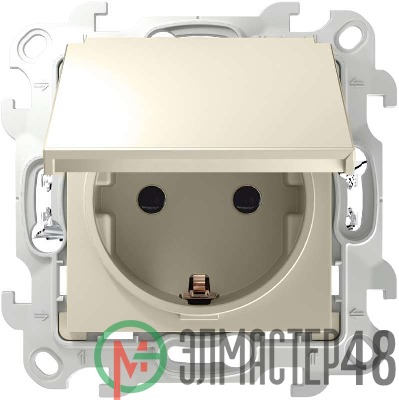 Механизм розетки 2К+З IP44 Push&Go Simon24 сл. кость 2420448-031