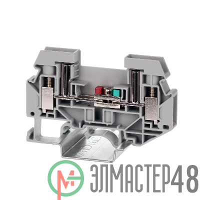 Клемма измерительная винтовой зажим 2 точки подключения 6кв.мм сер. DKC TUR-6-RTK-S