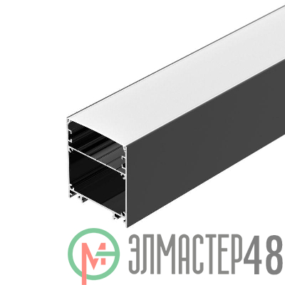 Профиль LINE-6070-2000 ANOD BLACK L2000 алюм. Arlight 046402