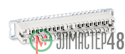 Плинт размыкаемый на 10 пар DM-10P маркировка 0-9 Cabeus 7017c