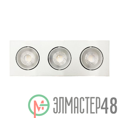 Светильник светодиодный PSP-S 413 3х8Вт 4000К IP40 40град. карданный бел. JazzWay 5048379
