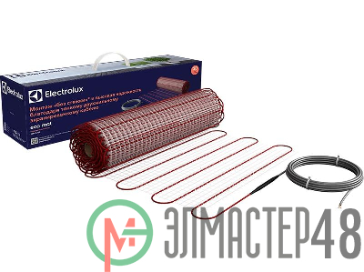 Комплект "Теплый пол" (мат) двужил. 150Вт/кв.м 150Вт 4кв.м 600Вт ECO Mat EEM 2-150-4 Electrolux НС-1145974