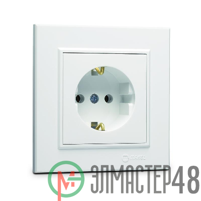 Розетка с/з (Керамика) СП Karea 16А IP20 бел. Makel 56001008