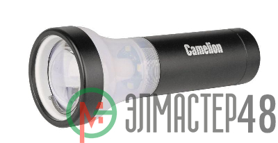 Фонарь LED51512 1LED+4LED 3 режима 3хLR03 алюм. (блист.) черн. Camelion 12973