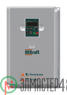 Преобразователь частоты DEKV060-15/18.5кВт 3 фазы 380В с торм. модулем DEKraft DEKV060G015P18RT4B