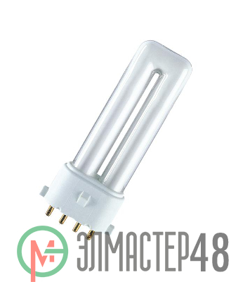 Лампа люминесцентная компакт. DULUX S/E 9Вт/827 2G7 OSRAM LEDVANCE 4099854123788