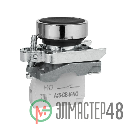 Кнопка OptiSignal D22 C4-P-210 черн. металл 1НО XB4BA21 КЭАЗ 332166