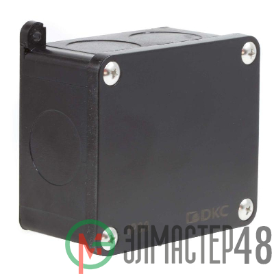Коробка индустриальная 89х86х46мм IP68 с гладкими стенками черная DKC P68M2514