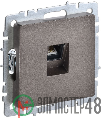 Розетка компьютерная СП RJ45 кат.5E BRITE РК10-БрТБ бронза IEK BR-K10-1-K45