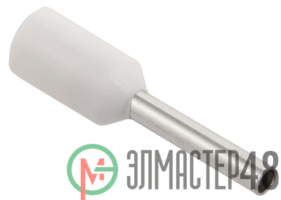 Наконечник-гильза изол. НГИ2 0.75-10 бел. (уп.100шт) ИЭК UTE10-D2-1-100