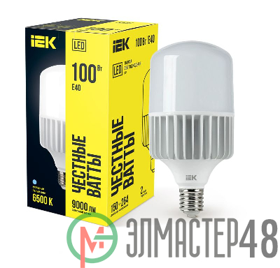 Лампа светодиодная HP 100Вт 230В 6500К E40 ИЭК LLE-HP-100-230-65-E40