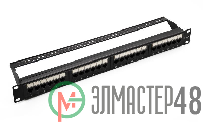 Патч-панель UTP 24хRJ-45 кат.6 1U 19дюйм SUPRLAN 10-0427