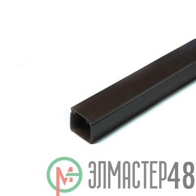 Кабель-канал 12х12 L2000 пластик с двойным замком венге УралПак КК-4812012-200