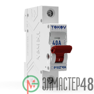 Выключатель нагрузки модульный 1П 40А TOKOV Electric TKE-PZ60-MDSI-1-40