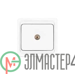 Розетка TV 1-м СП Валери бел. UNIVersal В0027
