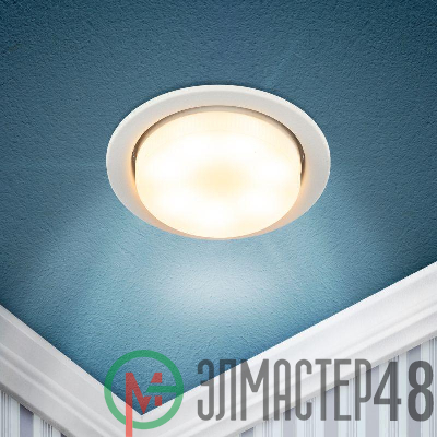 Светильник встраиваемый под лампу GX53 KL70 SWH бел. матов. Эра Б0061188