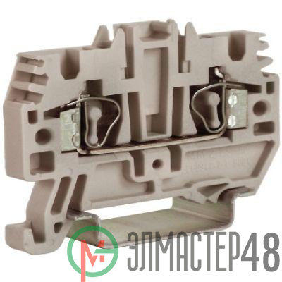 Клемма пруж. HMM.2/GR 2.5кв.мм сер. DKC ZHM500GR