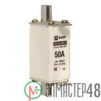 Вставка плавкая ППН-33 160/50А габарит 00 PROxima EKF fus-33/160/50