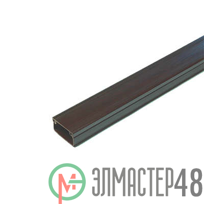 Кабель-канал 20х10 L2000 пластик с двойным замком венге УралПак КК-4820010-160