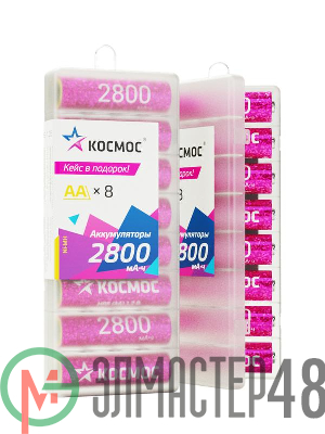 Аккумулятор R6 NI-MH 2800мА.ч 8b (уп.8шт) КОСМОС KOCR6NIMH2800mAh8B