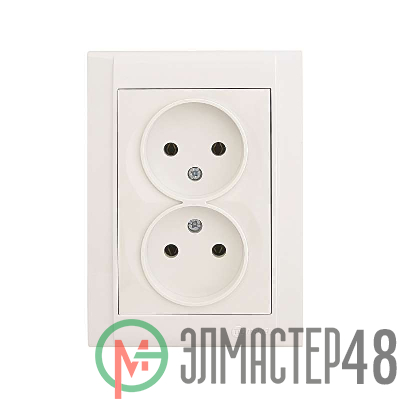 Розетка 2-м СП Defne 16А IP20 без заземл. бел. Makel 42001017