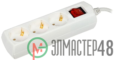 Удлинитель 3х5м с заземл. 10А 250В У03В GENERICA 2P+PE 3х1кв.мм IEK WYP10-10-03-05-ZK-G