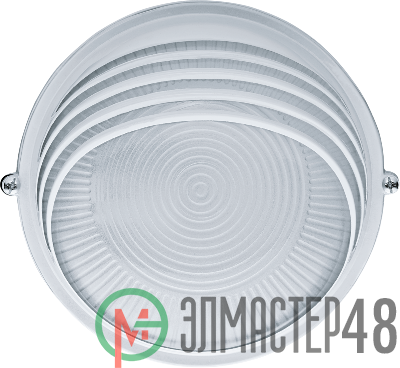Светильник ЛОН 94 817 NBL-R3-60-E27/WH 1х60Вт E27 IP54 (аналог НПБ 1307 бел. круг ресн. 60Вт) Navigator 94817