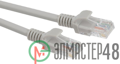 Патч корд U/UTP кат.5e CU PC-0.5U 0.5м сер. Эра Б0051408