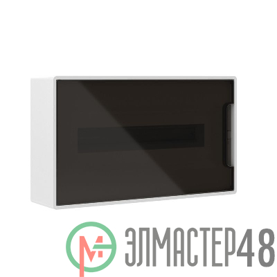 Щиток настенный 18мод. IP41 с тонированной дверцей с 2 шинами PEN на 8+10 отверст. бел. DKC F18W1WD