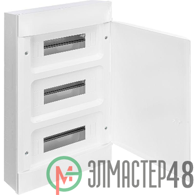 Щиток пластиковый навесной Practibox S 3х12 бел. дверь Leg 135603