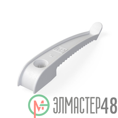 Держатель кабеля односторонний для прямого монтажа бел. (уп.20шт) Промрукав PR13.0385