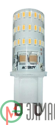 Лампа светодиодная PLED-G9 5Вт капсульная 4000К бел. G9 300лм 220-230В JazzWay 1032133B