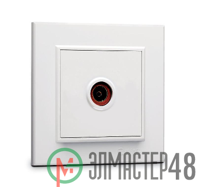 Розетка телевизионная проходная TV 1-м СП Karea IP20 6дБ бел. Makel 56001007