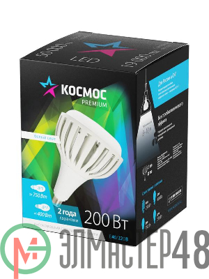Лампа светодиодная KOSMOS PREMIUM HWLED 200Вт 175-265В E40 4500К КОСМОС KHWLED200WE4045